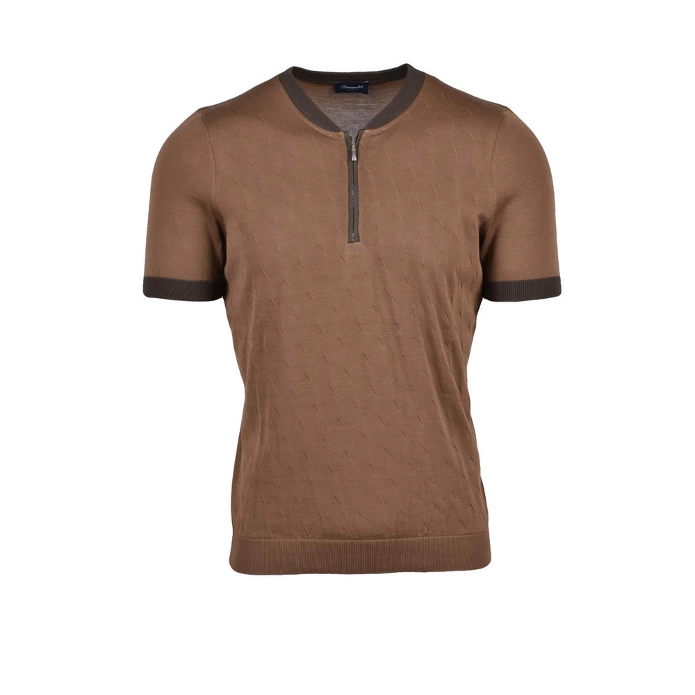 DRUMOHR Cotton Polo Shirt - Brown
